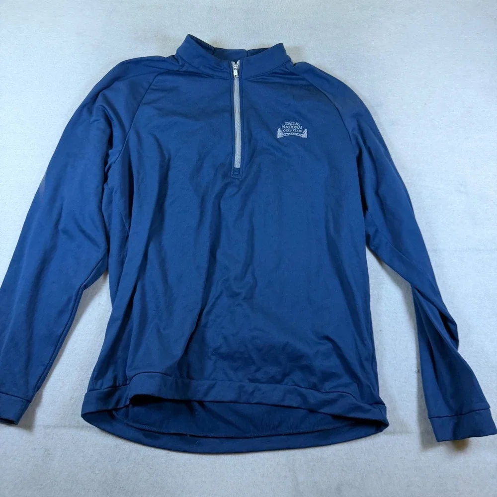 Adidas Golf Dallas National Golf Club Quarter Zip Pullover‎ Blue Mens Large